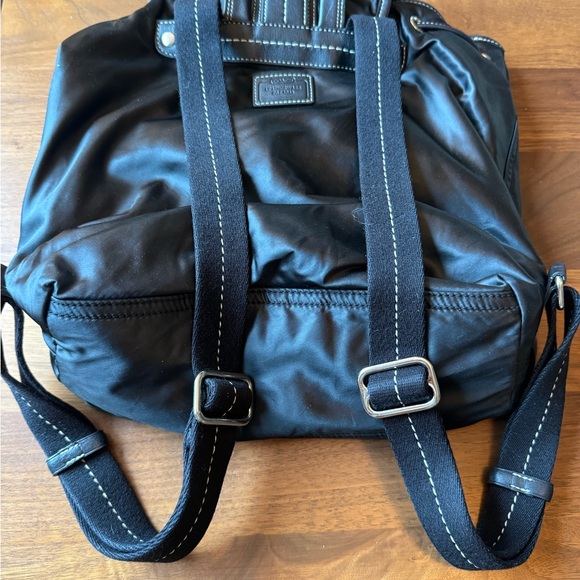 Coach leather and nylon backpack black - Picture 4 of 13